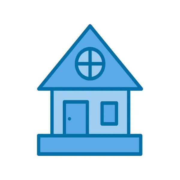 Home Gefülltes Blue Vector Icon Desig — Stockvektor