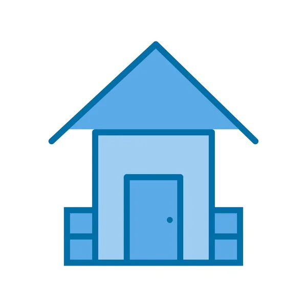 Home Gefülltes Blue Vector Icon Design — Stockvektor