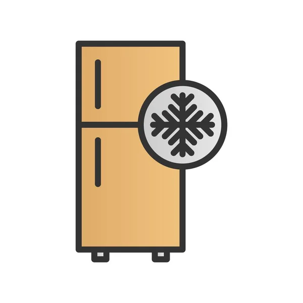 Refrigerador Relleno Gradiente Vector Icono Desig — Vector de stock