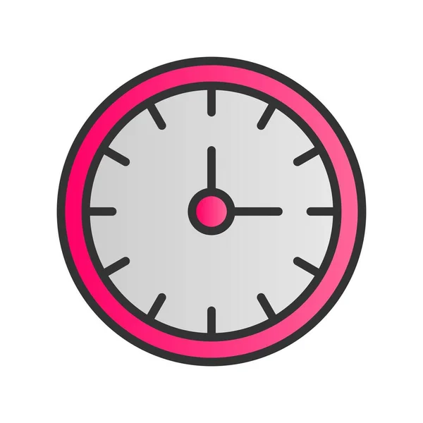 Clock Filled Gradient Vector Icon Desig — Stock Vector