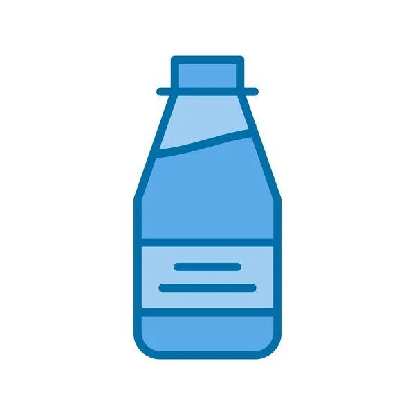 Icône Vectorielle Bleue Remplie Ketchup Desig — Image vectorielle