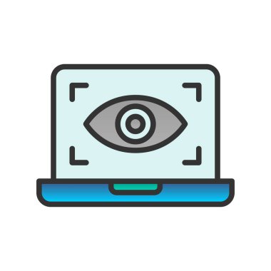 Gradyan Vektör Simgesi Tasarımı Doldurulmuş casus