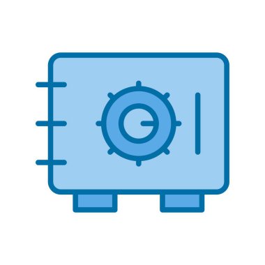 Güvenli Mavi Vektör Simgesi Tasarımı