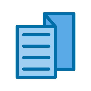 Mavi Vektör Simgesi Tasarımı Broşürü