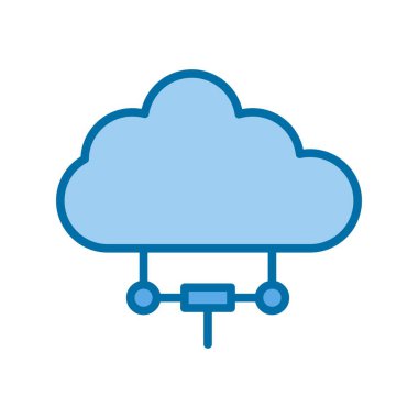 Dolu Mavi Vektör Simgesi Tasarımı Sunuluyor