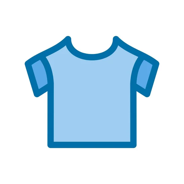 Shirt Filled Blue Vector Icon Desig — Stock Vector