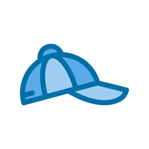 Cap Filled Blue Vector Icon Desig — Stock Vector