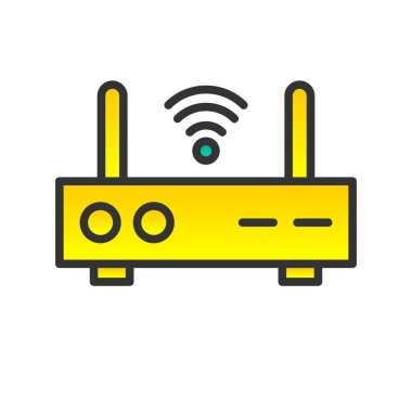 Yönlendirici Satırı Doldurulmuş Gradyan Vektör Simgesi Tasarımı