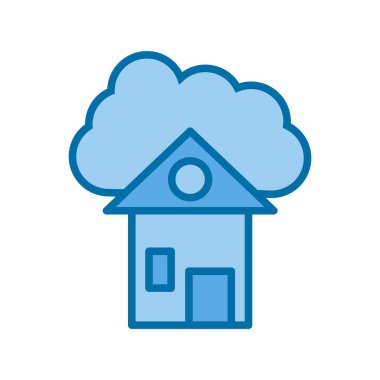 Dolu Mavi Vektör Simgesi Tasarımı Hesaplanıyor