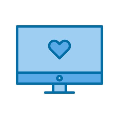 Mavi Vektör Simgesi Tasarımı Ekranı