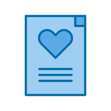 Mavi Vektör Simgesi Tasarımı Doldurulmuş Dosya