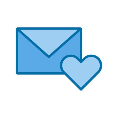 İleti İçi Mavi Vektör Simgesi Tasarımı