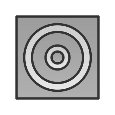 Hoparlör Satırı Gradyan Vektör Simgesi Tasarımı