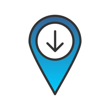 Satır İçi Dolu Gradyan Vektör Simgesi Tasarımı İndir