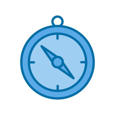 Yönlendirme Göstergesi Mavi Vektör Simgesi Tasarımı