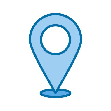 Yer Tutucu Mavi Vektör Simgesi Tasarımı