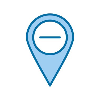 Doldurulmuş Mavi Vektör Simgesi Tasarımı Küçült