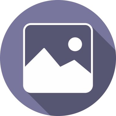 Galeri Glyph Çember Vektör Simgesi Tasarımı