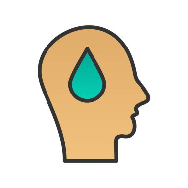 İndirme Satırı Doldurulmuş Gradyan Vektör Simgesi Tasarımı