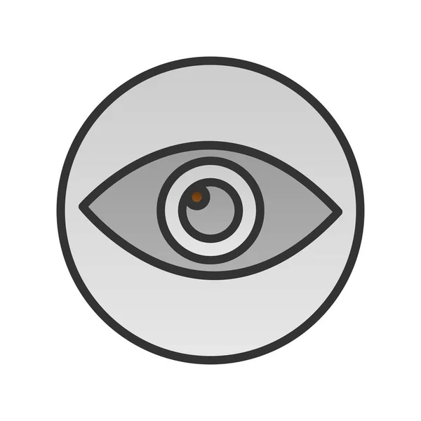 Eye Line Γεμάτο Gradient Vector Icon Desig — Διανυσματικό Αρχείο