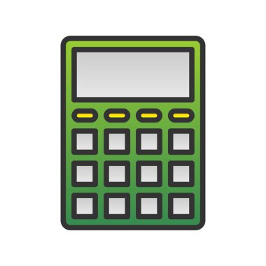 Gradyan Vektör Simgesi Tasarımı Hesaplayıcı Satırı