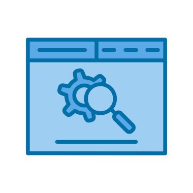 Tarayıcı Mavi Vektör Simgesi Tasarımı