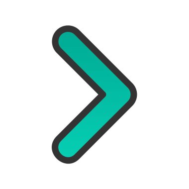 Nokta Sağ Doldurulmuş Gradyan Vektör Simgesi Tasarımı