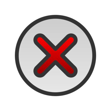 Doldurulmuş Gradyan Vektör Simgesi Tasarımı İptal Edildi