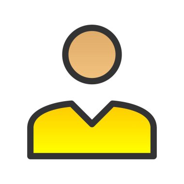 Kullanıcı Doldurulmuş Gradyan Vektör Simgesi Tasarımı