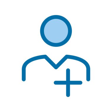 Doldurulmuş Mavi Vektör Simgesi Tasarımı Ekle