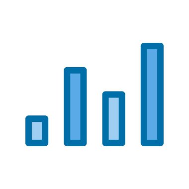 Mavi Vektör Simgesi Tasarımı Çubuğu
