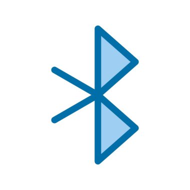 Bluetooth Mavi Vektör Simgesi Tasarımı