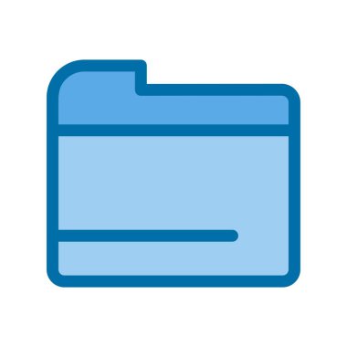 Dizin Doldurulmuş Mavi Vektör Simgesi Tasarımı