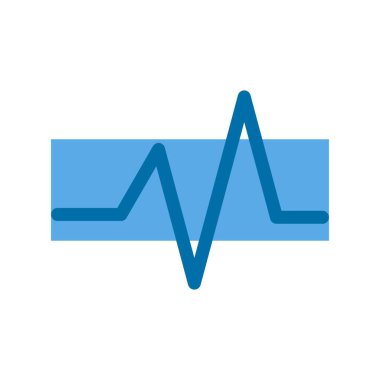 Mavi Vektör Simgesi Tasarımı Dolu dalga