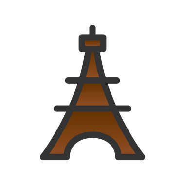 Eyfel Gradyan Vektör Simgesi Tasarımı