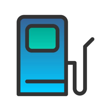 Gaz Doldurulmuş Gradyan Vektör Simgesi Tasarımı