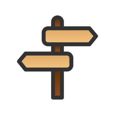 Gönderi Doldurulmuş Gradyan Vektör Simgesi Tasarımı İmzala