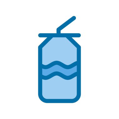 İçi Dolu Mavi Vektör Simgesi Tasarımı