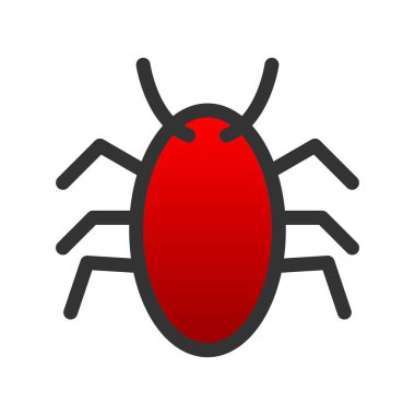 Virüs Doldurulmuş Gradyan Vektör Simgesi Tasarımı