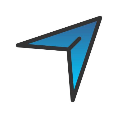 Doldurulmuş Gradyan Vektör Simgesi Tasarımı Gönder