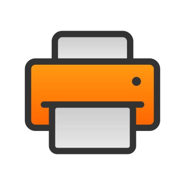 Yazdırılmış Gradyan Vektör Simgesi Tasarımı