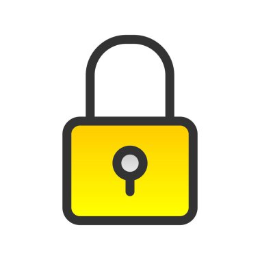 Parola Doldurulmuş Gradyan Vektör Simgesi Tasarımı