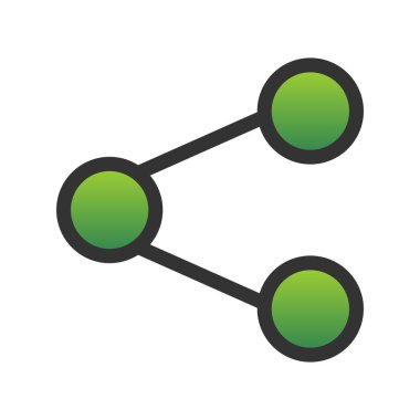 Paylaşılan Gradyan Vektör Simgesi Tasarımı