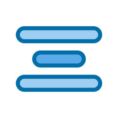 Mavi Vektör Simgesi Tasarımı Menüsü