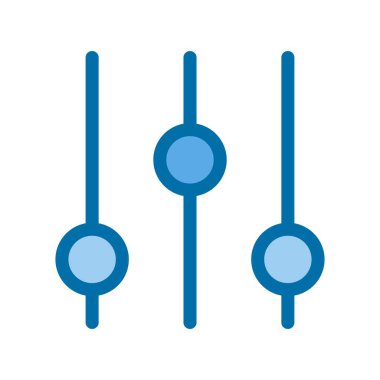 Doldurulmuş Mavi Vektör Simgesi Tasarımı Filtreleniyor