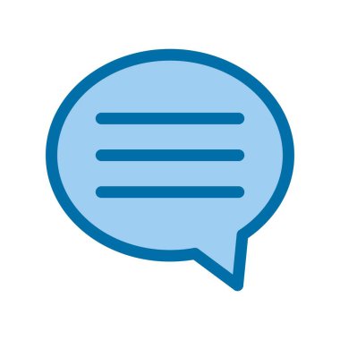 Mavi Vektör Simgesi Tasarımı Doldurulmuş Kabarcık