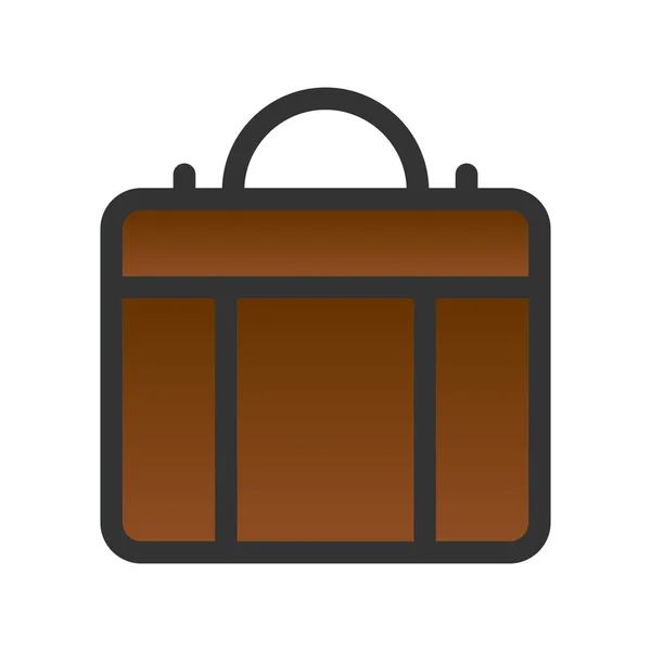 手提箱充填梯度矢量Icon设计 — 图库矢量图片