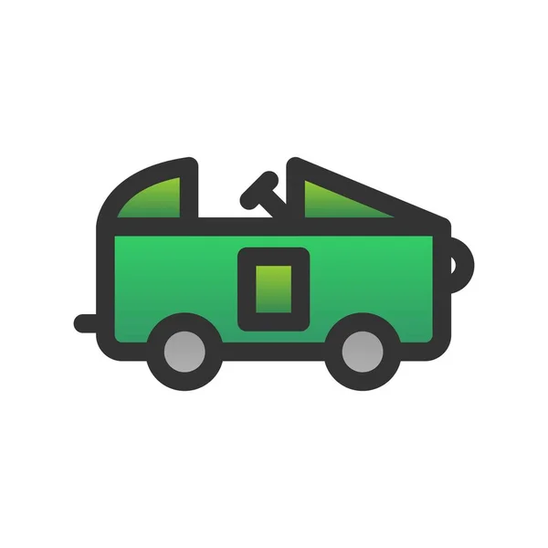 Autofahren Gefüllt Gradient Vector Icon Desig — Stockvektor