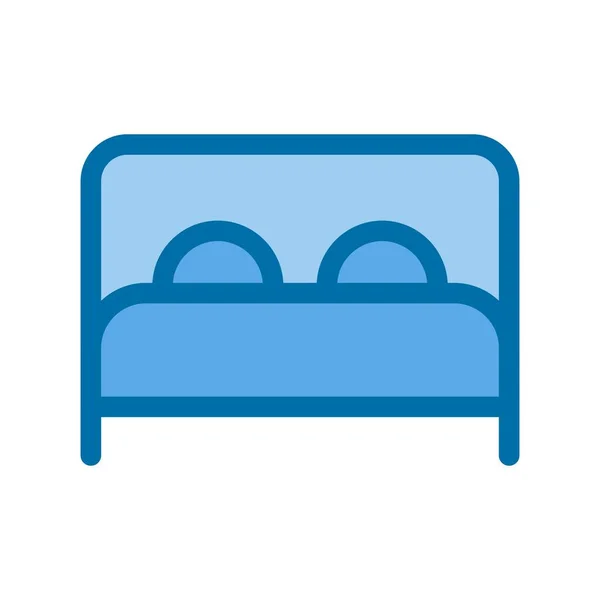 床填充蓝色矢量图标的设计 — 图库矢量图片