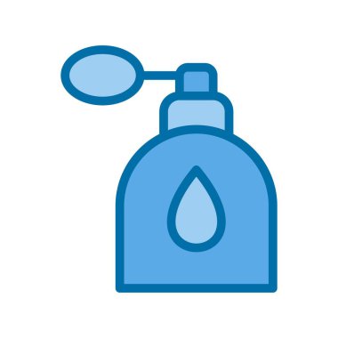 Parfüm Doldurulmuş Mavi Vektör Simgesi Tasarımı